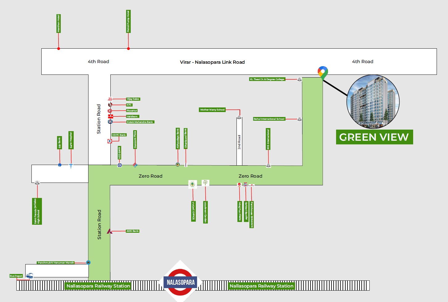 Green View Apartment Location Map Green View Apartment Location Map